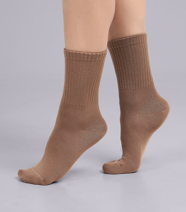 CLE Носки жен.Д2423 вискоза-акрил удлиненный