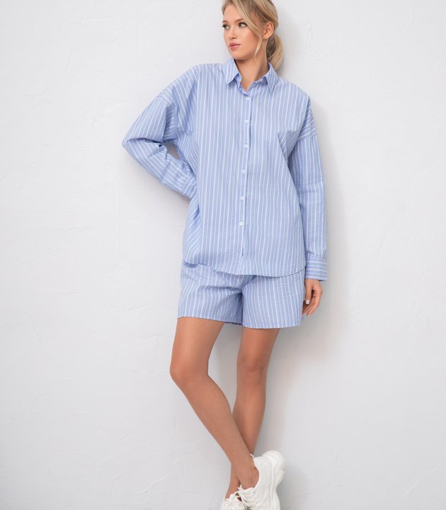 TQP4135 Женская пижама (Рубашка+Шорты)